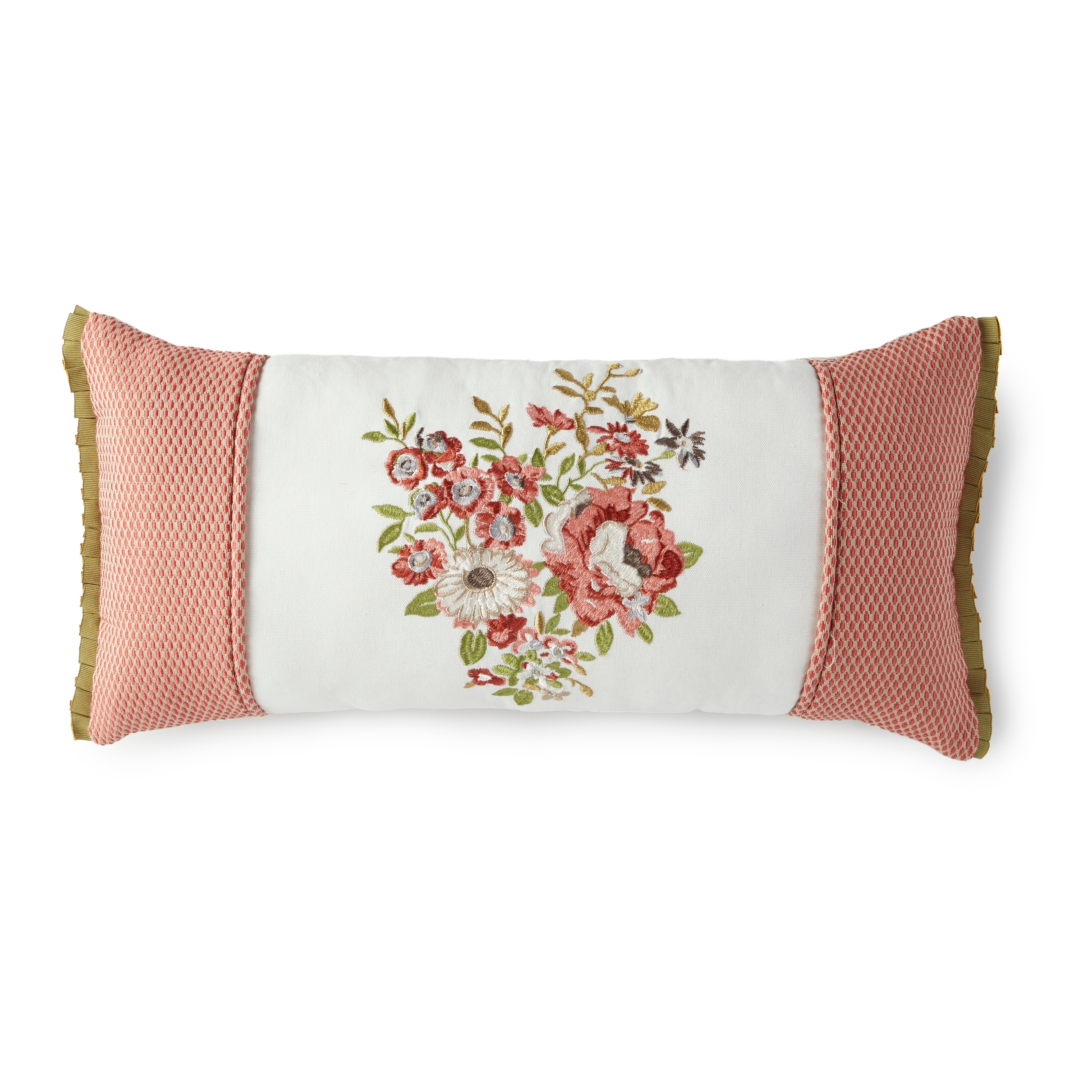 Lorraine Floral Embroidered Throw Pillow Overstock 25859433