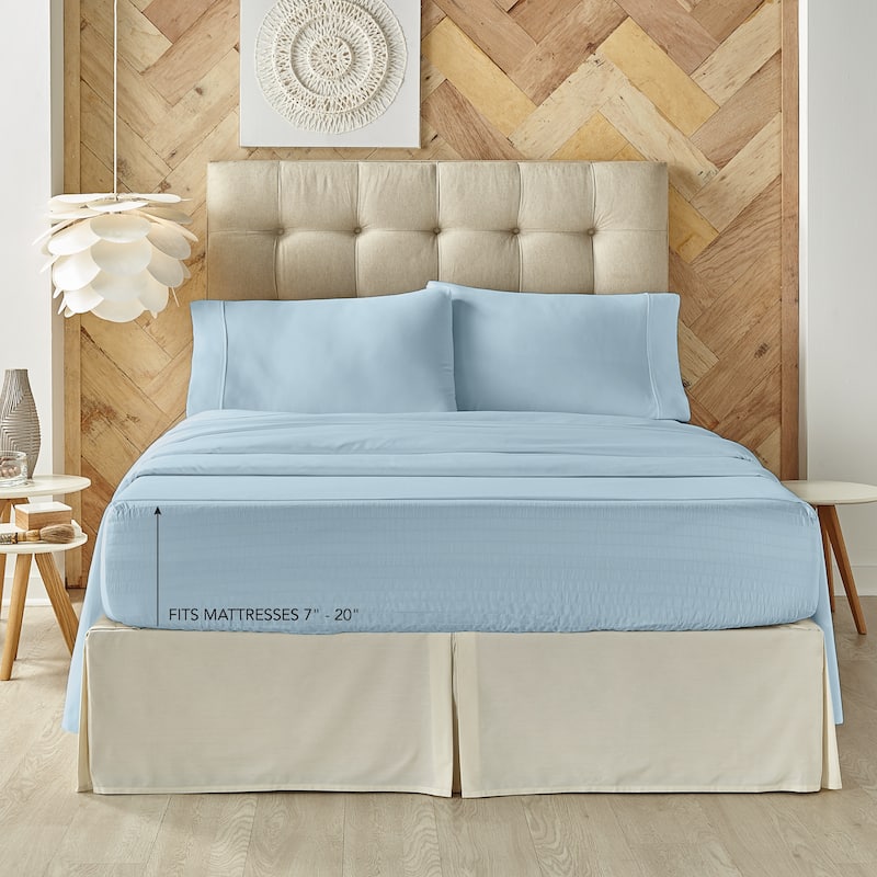 Five Queens Court Royal Fit 800 Thread Count 4 Piece Bed Sheet Set