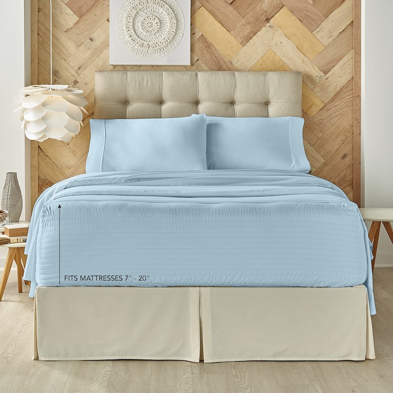 Five Queens Court Royal Fit 800 Thread Count 4 Piece Bed Sheet Set