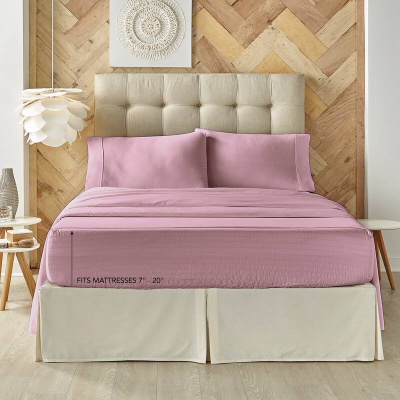 Five Queens Court Royal Fit 800 Thread Count 4 Piece Bed Sheet Set