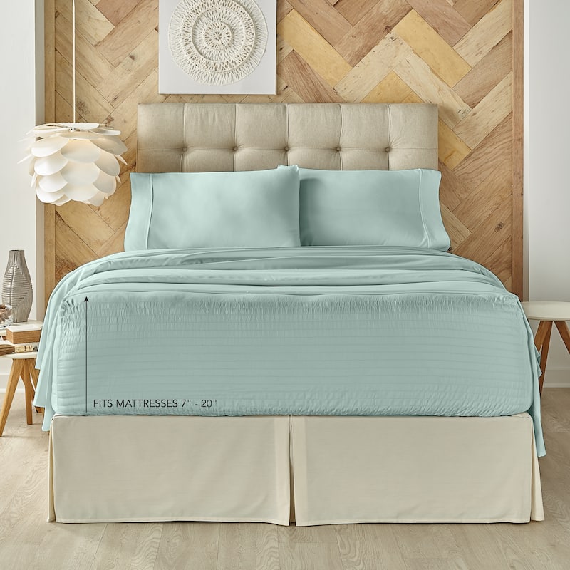 Five Queens Court Royal Fit 800 Thread Count 4 Piece Bed Sheet Set