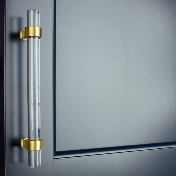 Shop Gliderite 5 Inch Clear Acrylic Cabinet Pulls Satin Gold Pack
