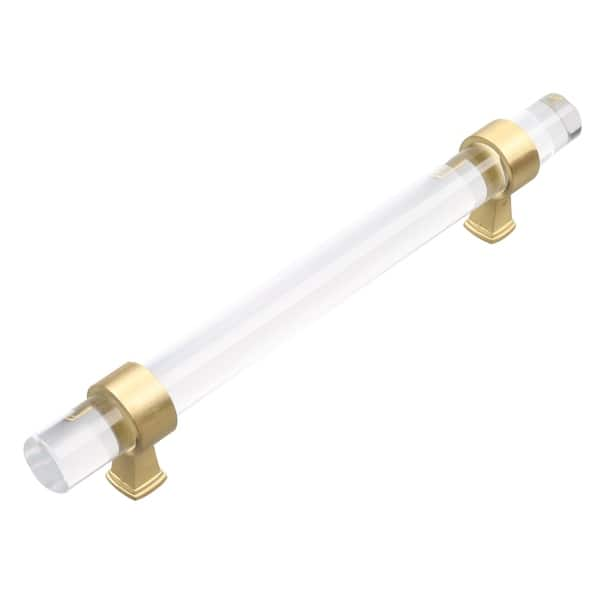 Shop Gliderite 5 Inch Clear Acrylic Cabinet Pulls Satin Gold Pack