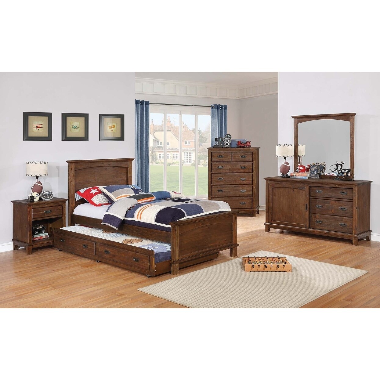 Kinsley Country Brown Trundle Overstock