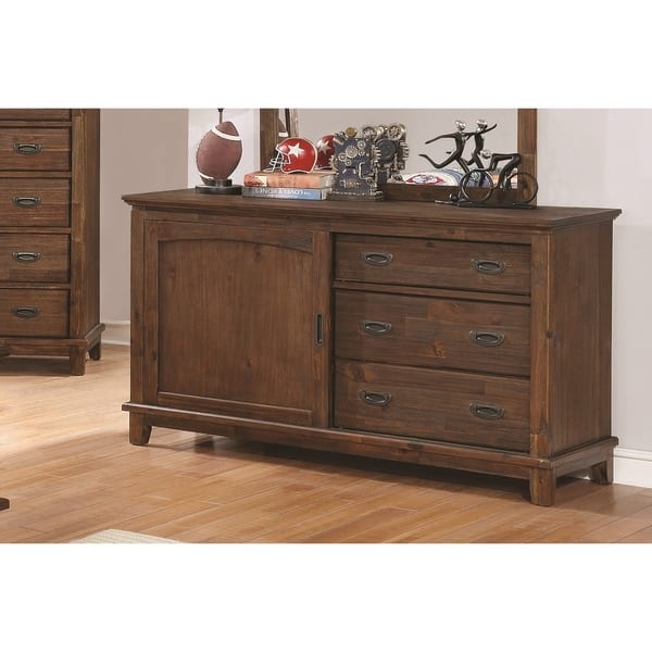 Shop Kinsley Country Brown 3 Drawer Dresser On Sale Free