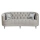 preview thumbnail 3 of 6, Coaster Furniture Avonlea Grey 3-piece Tufted Living Room Set
