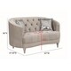 preview thumbnail 7 of 6, Coaster Furniture Avonlea Grey 3-piece Tufted Living Room Set