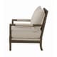 preview thumbnail 4 of 8, Coaster Nikki Upholstered Accent Chair, Beige - 29.50" x 34" x 38"