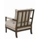 preview thumbnail 7 of 8, Coaster Nikki Upholstered Accent Chair, Beige - 29.50" x 34" x 38"