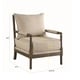 preview thumbnail 10 of 8, Coaster Nikki Upholstered Accent Chair, Beige - 29.50" x 34" x 38"