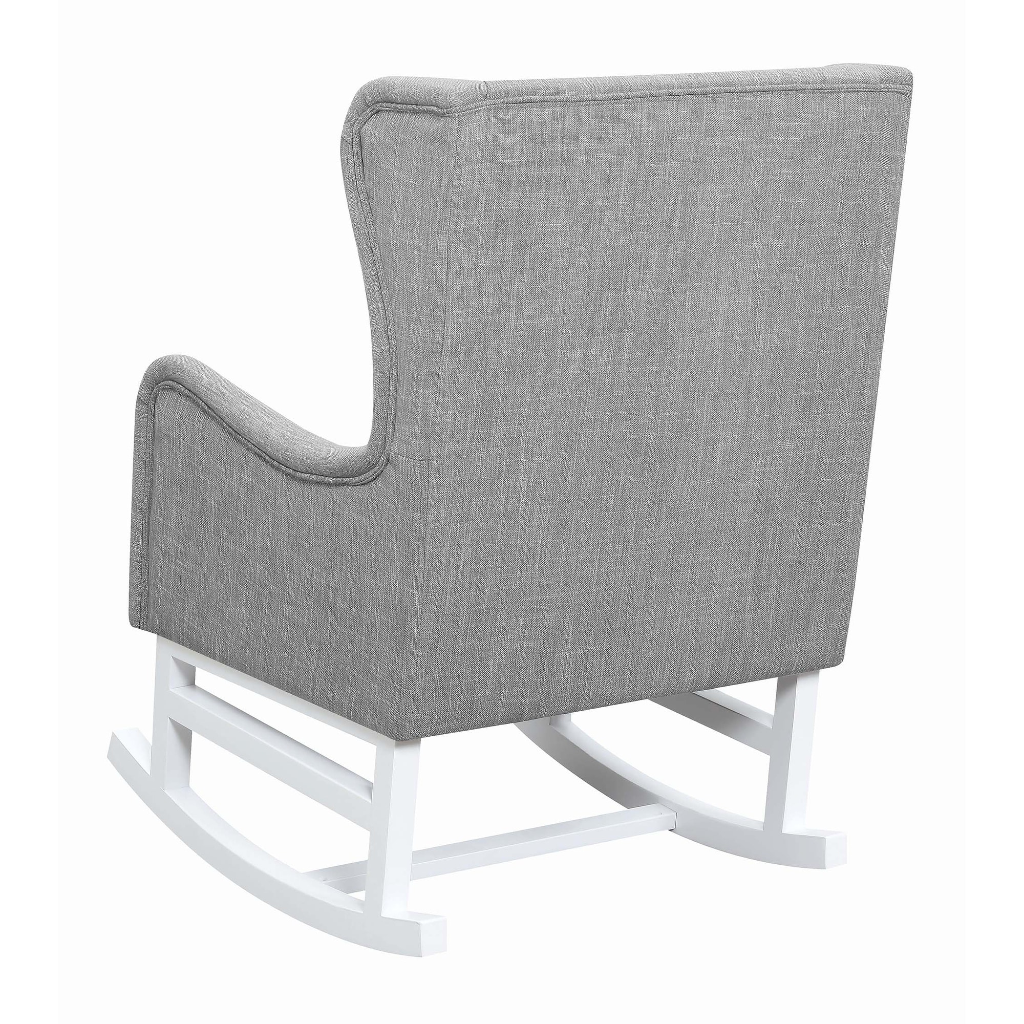 Coaster Natalia Upholstered Rocking Chair Grey Coaster Natalia Upholstered Rocking Chair Grey