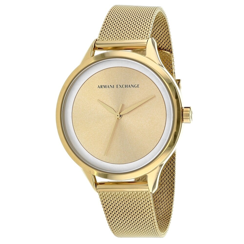 armani exchange mesh watch