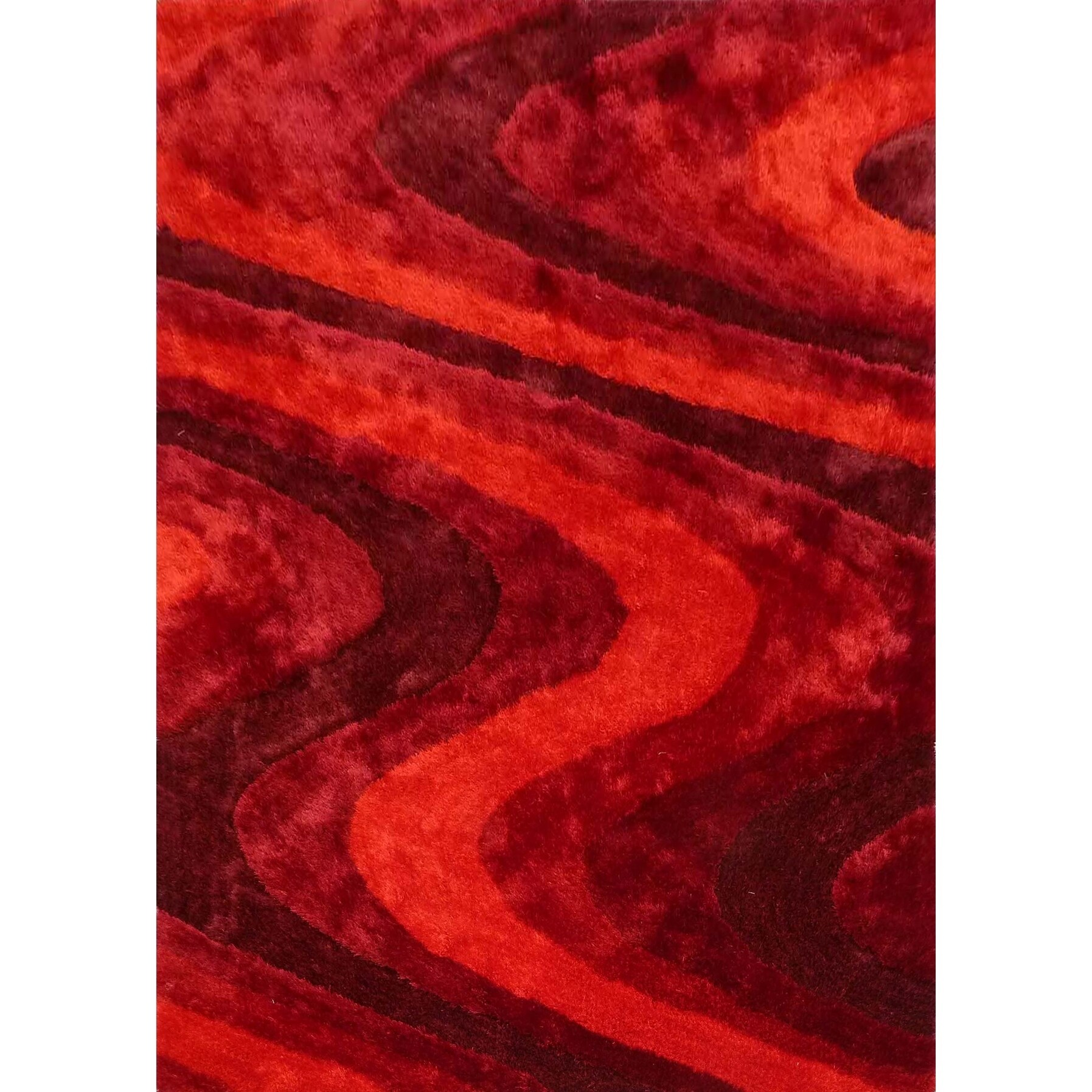 Shop Red Burgundy Contemporary 5x7 Area Rug 5 X 7 On Sale Overstock 25860666