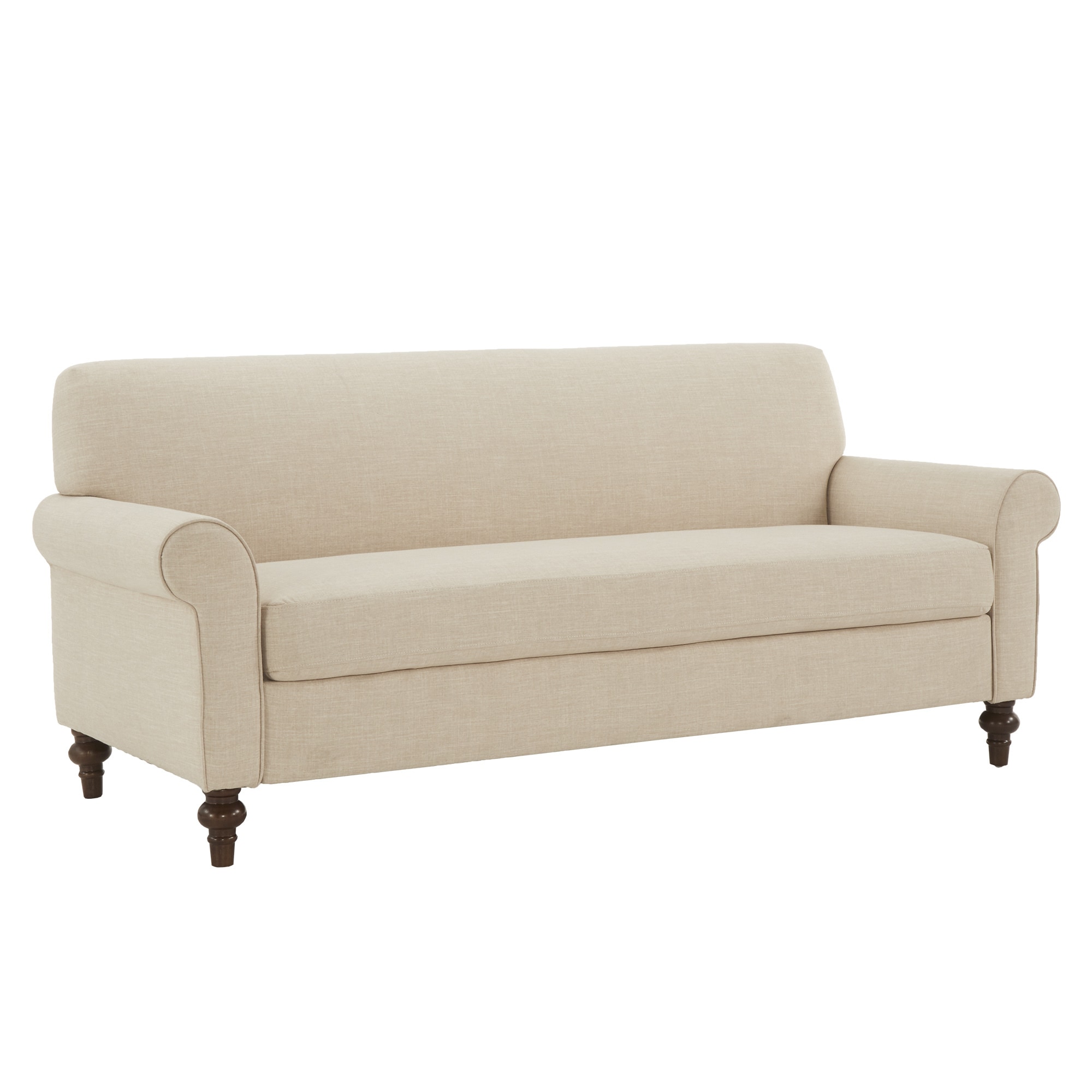 Copper Grove Nantes Beige Back Sofa With Rolled Arms