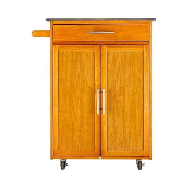 Shop Carson Carrington Dalur Wood Island Storage Cabinet Kitchen