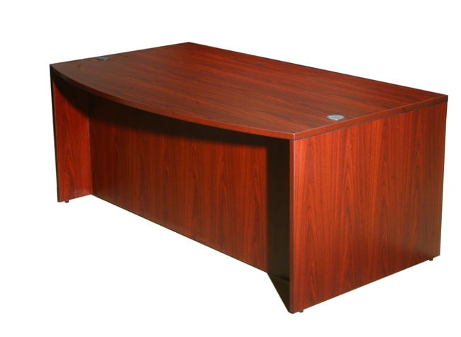 Boss Mahogany Bow front Desk