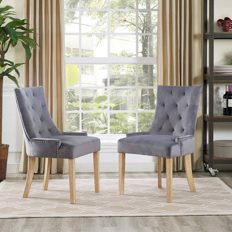 Copper Grove Vodice Velvet Dining Chair (Set of 2)