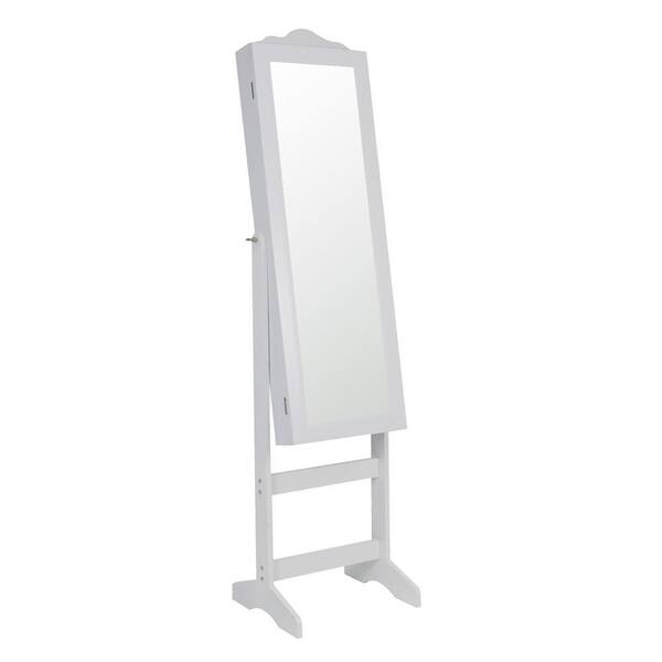 Shop Kinbor Lockable Mirrored Jewelry Cabinet Armoire Box