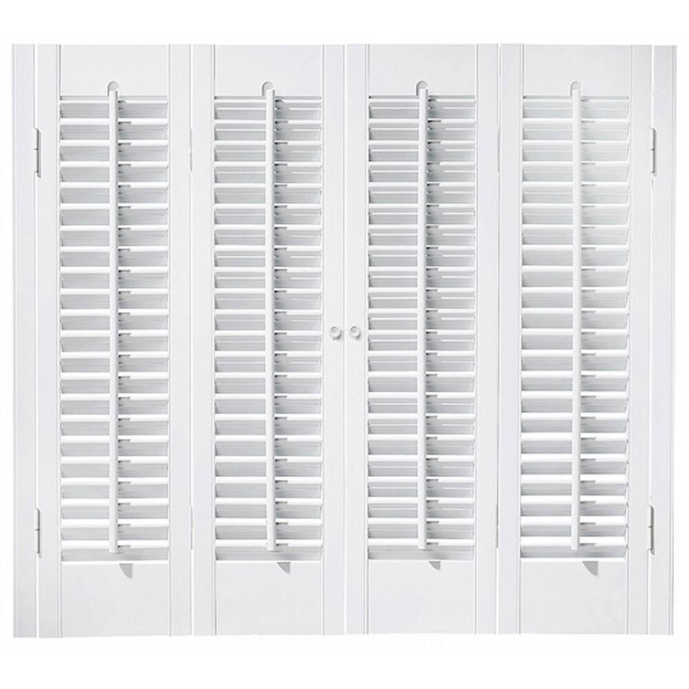 White 1 1/4 inch Slats Plantation Shutter (29-inch Wide)