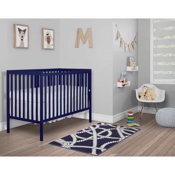 Evolur Home Belmar Nautical Nursery Rug 55 X31 5 In Navy With Evolur Home Belmar Nautical Nursery Rug