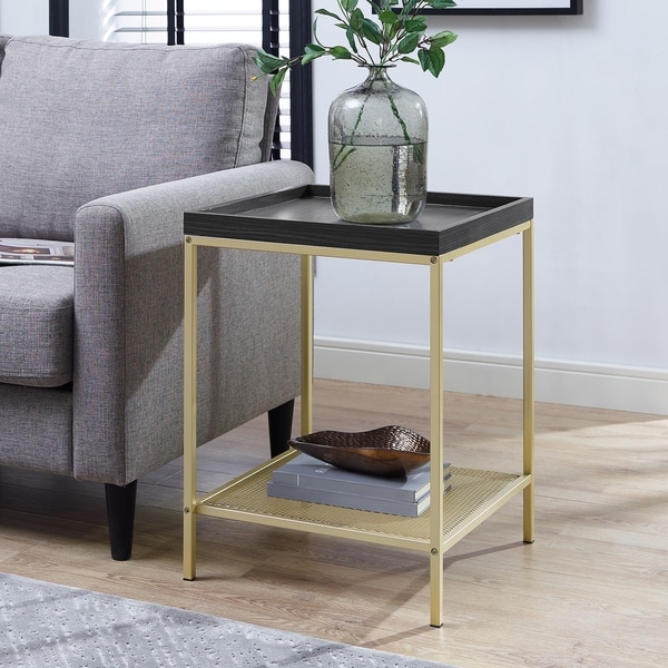 Shop Carbon Loft Edelman Square Tray Top Side Table On Sale Free Shipping Today Overstock