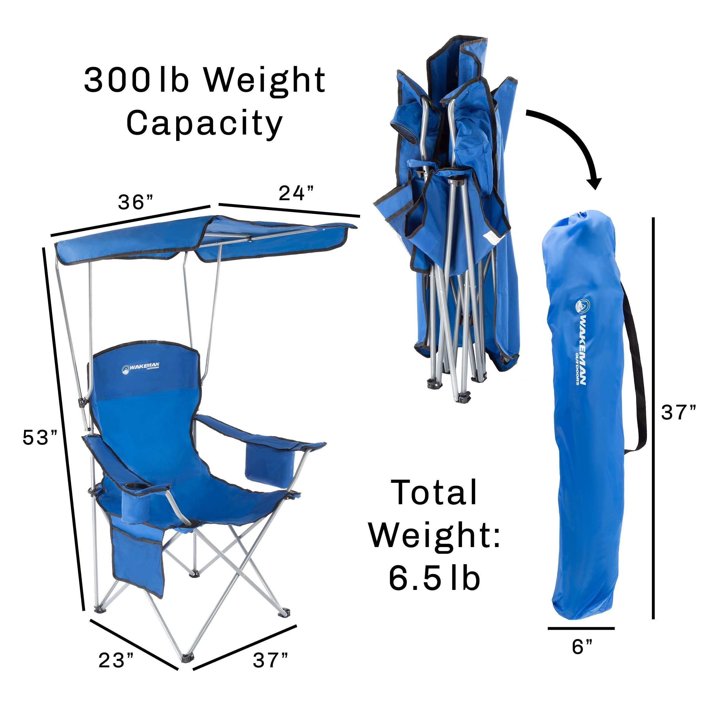 Wakeman camp chair with canopy new arrivals