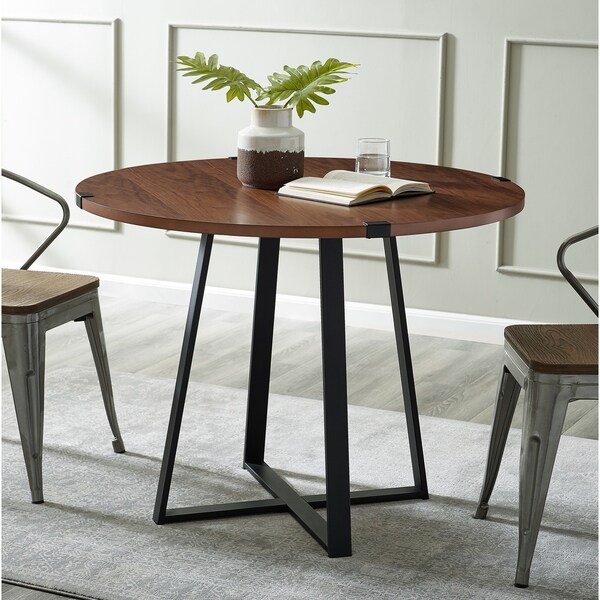 Carbon Loft Kenyon 40-inch Round Metal Wrap Dining Table - 40 x 40 x 31h