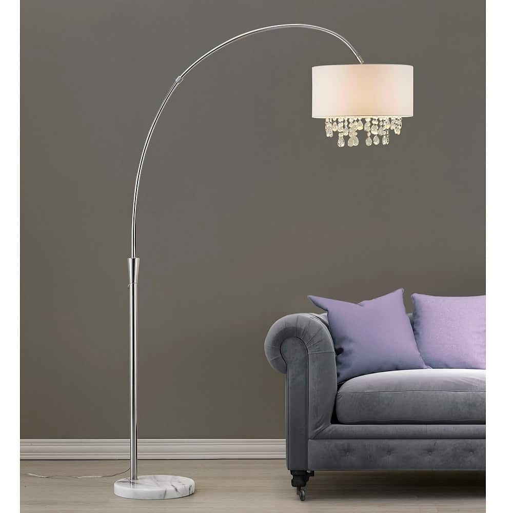 Monroe 81"H Crystal Pendants Arch Floor Lamp