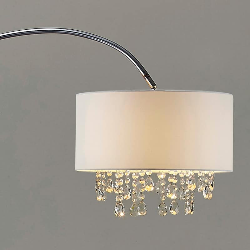 Monroe 81"H Crystal Pendants Arch Floor Lamp