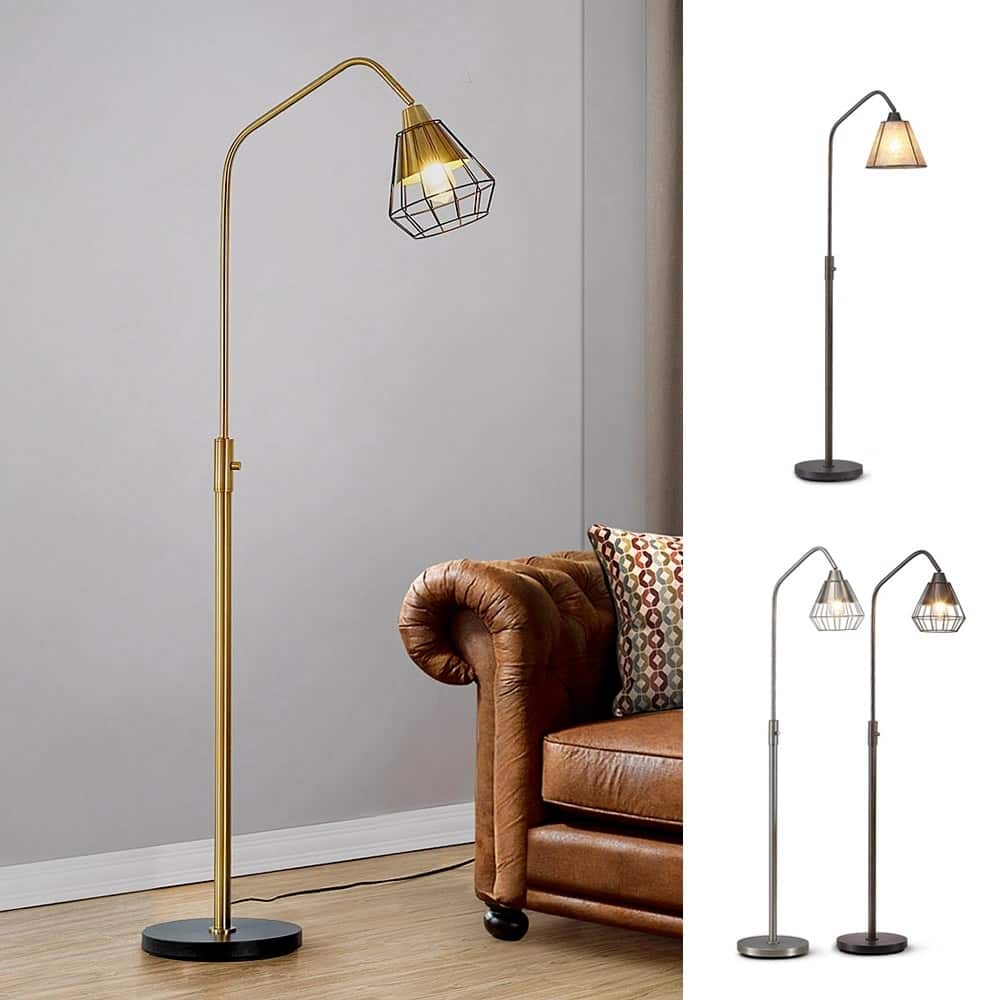 Midtown-S Metal Wire Shade LED Dimmable Floor Lamp