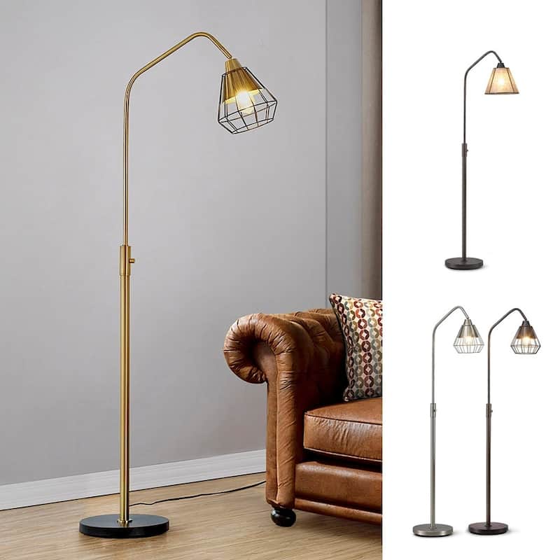 Midtown-S Metal Wire Shade LED Dimmable Floor Lamp