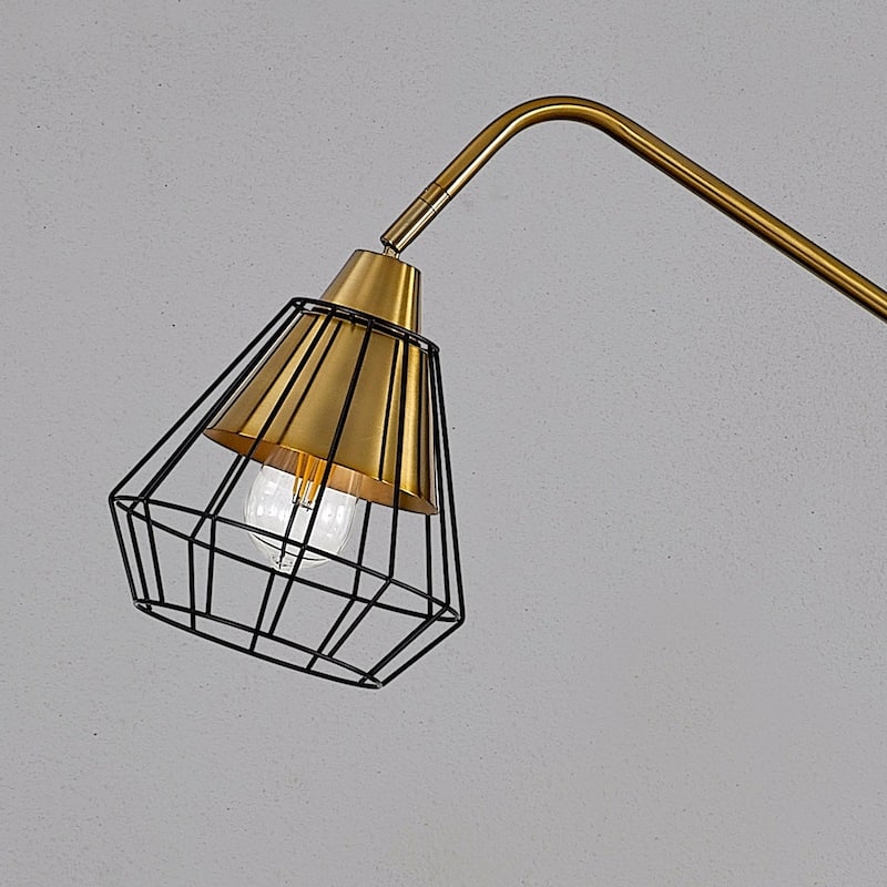 Midtown-S Metal Wire Shade LED Dimmable Floor Lamp