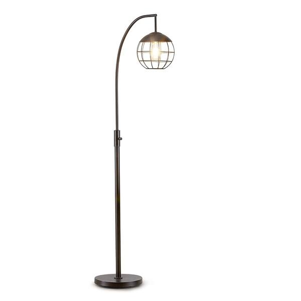 Metro S Metal Wire Shade Led Dimmable Floor Lamp With Vintage Led Bulb Overstock 25896410 From traditional torchiere floor lamps to shelf floor lamps, we have designs for any home decor style! metro s metal wire shade led dimmable