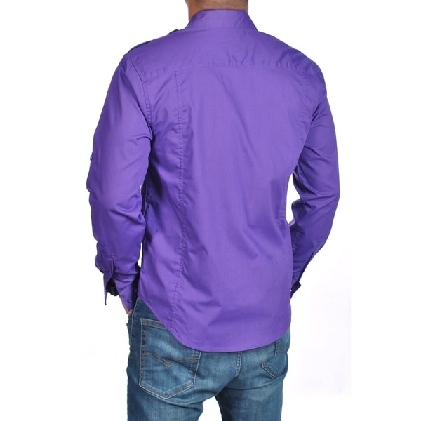 royal purple button down shirt