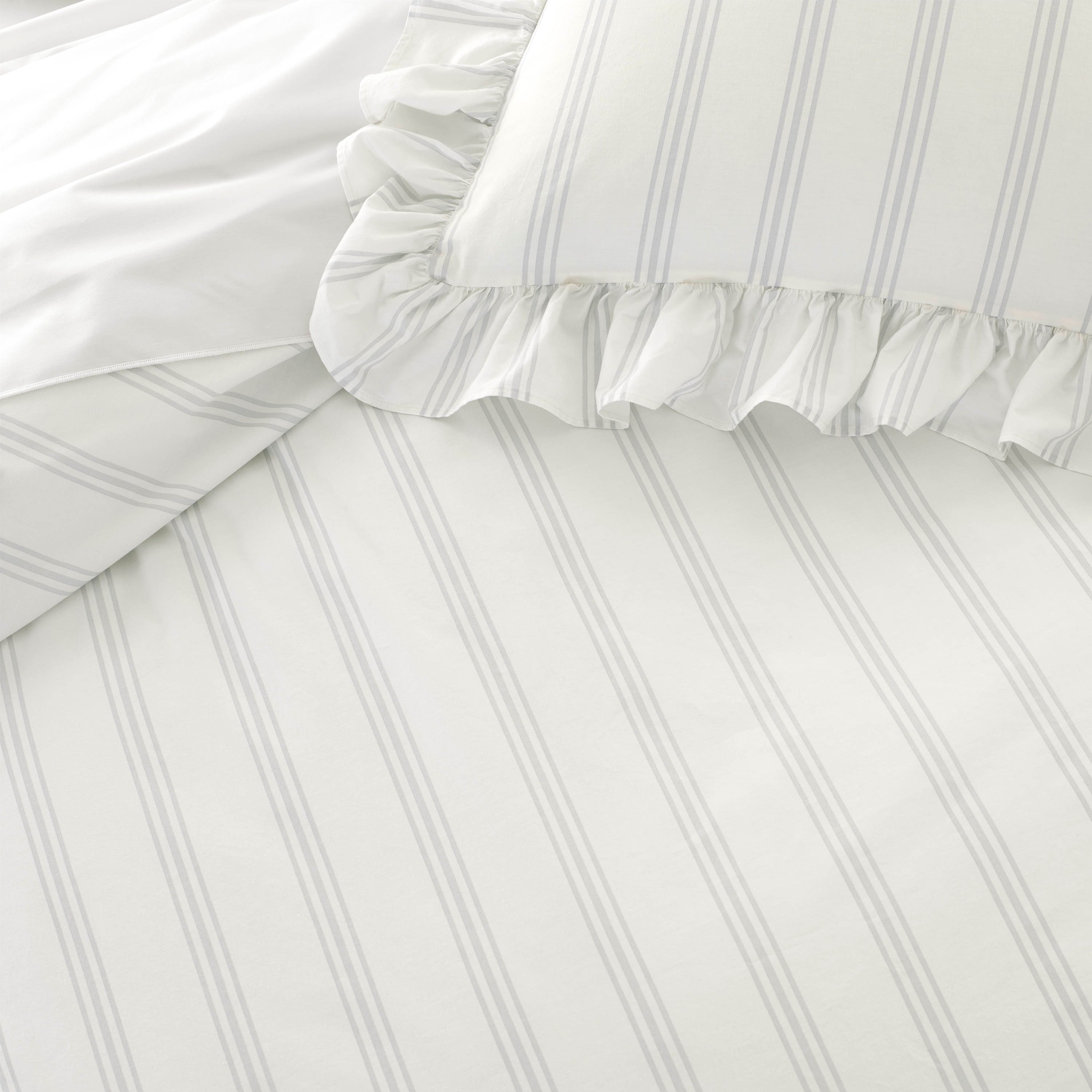 Shop Porch Den Fagode Organic Cotton Striped Duvet Cover Set