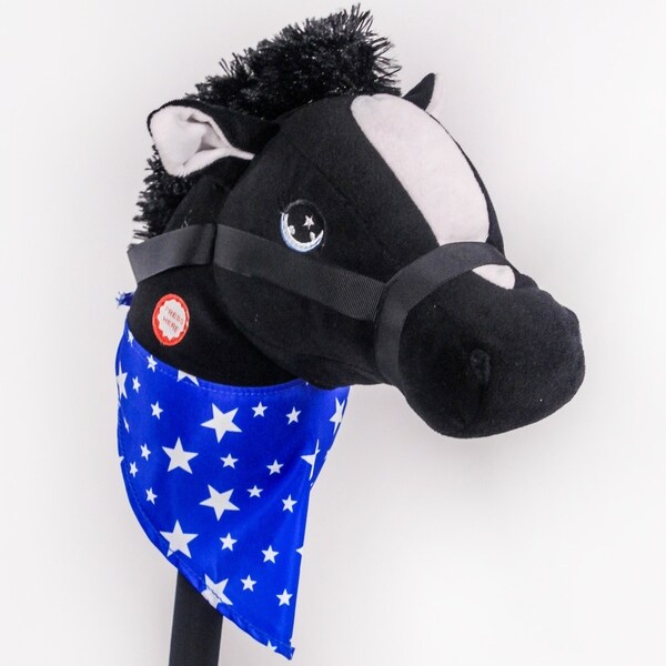 black stick horse