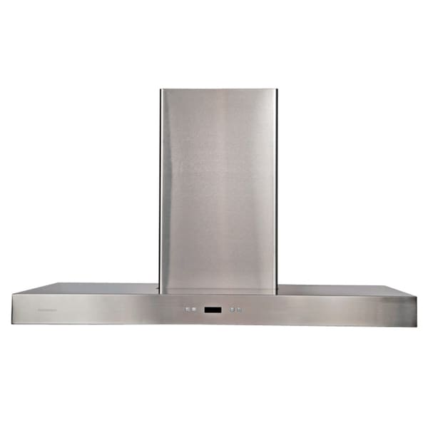 Cavaliere Euro 36 Inch Island Mount Modern Range Hood Cavaliere Range Hoods