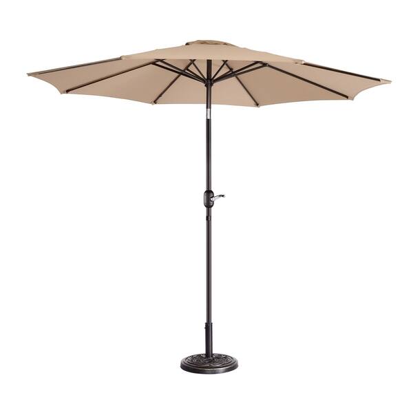 Shop Black Friday Deals On North Bend 9 Foot Outdoor Patio Umbrella With 8 Ribs Auto Tilt By Havenside Home On Sale Overstock 25896785