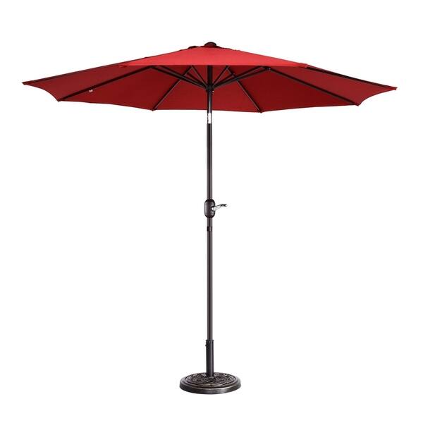 Shop Black Friday Deals On North Bend 9 Foot Outdoor Patio Umbrella With 8 Ribs Auto Tilt By Havenside Home On Sale Overstock 25896785