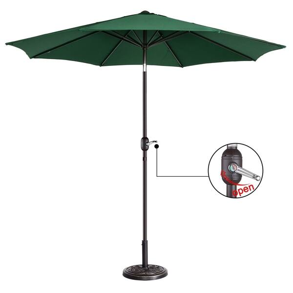 Shop Black Friday Deals On North Bend 9 Foot Outdoor Patio Umbrella With 8 Ribs Auto Tilt By Havenside Home On Sale Overstock 25896785