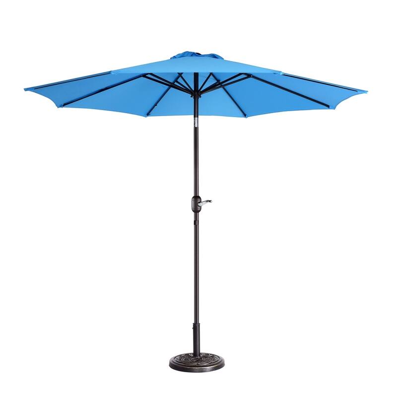 North Bend 9-foot Patio Umbrella by Havenside Home - Blue