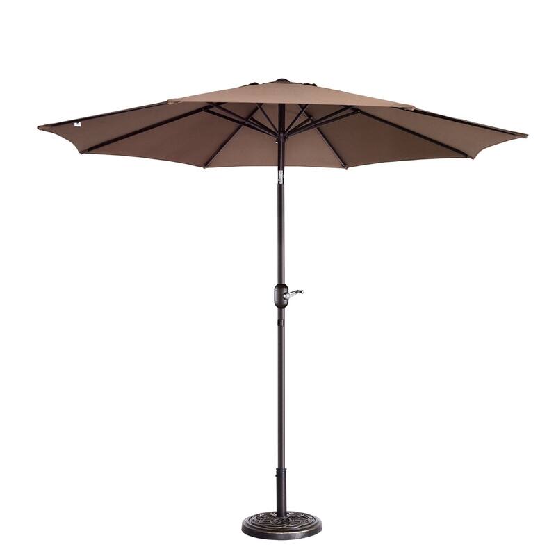 North Bend 9-foot Patio Umbrella by Havenside Home - Brown