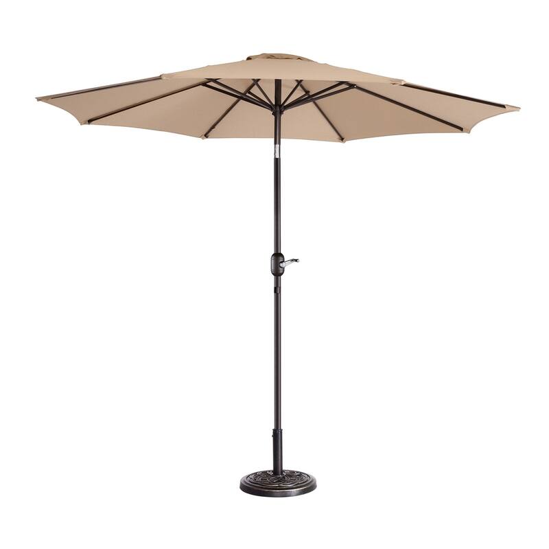 North Bend 9-foot Patio Umbrella by Havenside Home - Beige