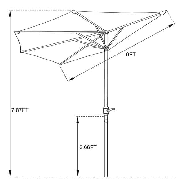 half patio umbrella 5 feet LOERSS Umbrellas 48.2 Ft Outdoor Market Patio Wall Half Umbrellas,Outdoor Half Patio Umbrella Wall Rectangular Patio Umbrella Outdoor Umbrella,Outdoor Pool Umbrella(Beige) : Patio, Lawn & Garden Pole Finish Villacera 83-OUT5462 9 ft. Outdoor