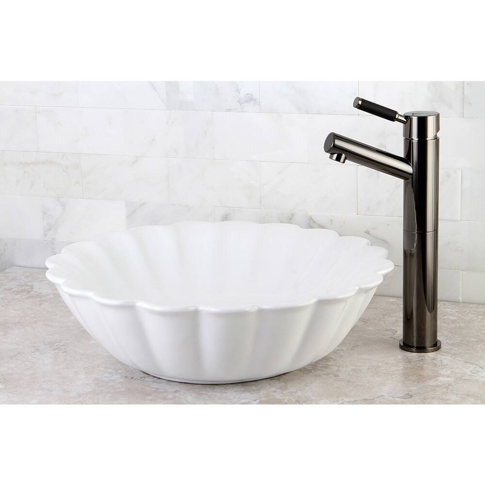 Vitreous White China Vessel Sink