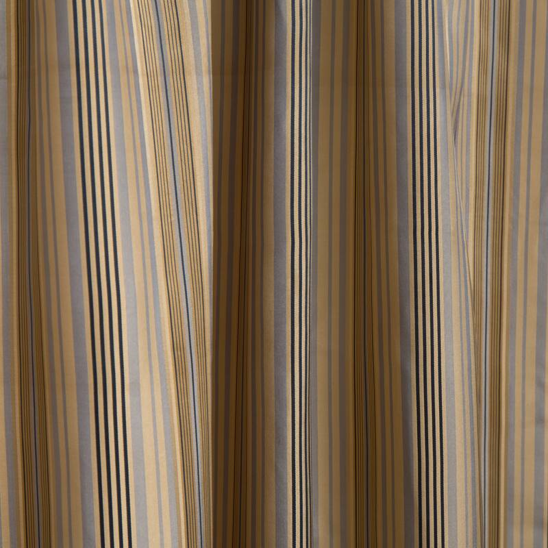 Luxurious Silk Stripe 5-piece Window Ensemble