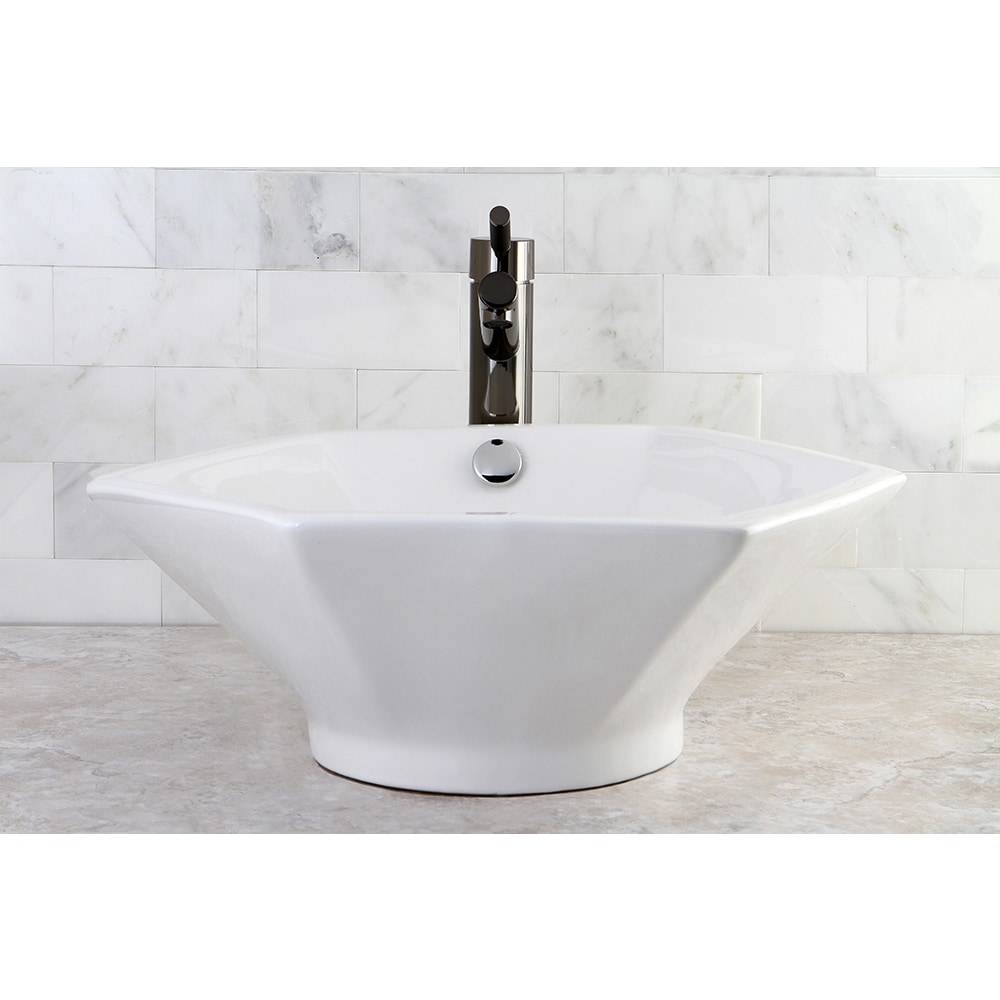 Metropolitan White China Vessel Sink