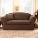 preview thumbnail 2 of 1, Sure Fit Suede Supreme Washable Loveseat Slipcover
