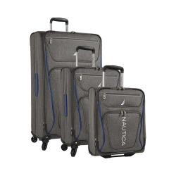 30in 21in 17in exp spinner piece grey nautica expeditor luggage bags uprights wheeled checked under