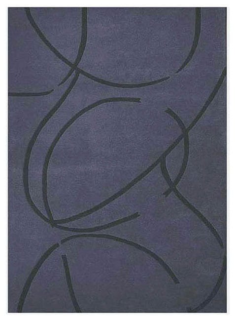 Hand tufted Archie Blue Wool Rug (5 X 8)